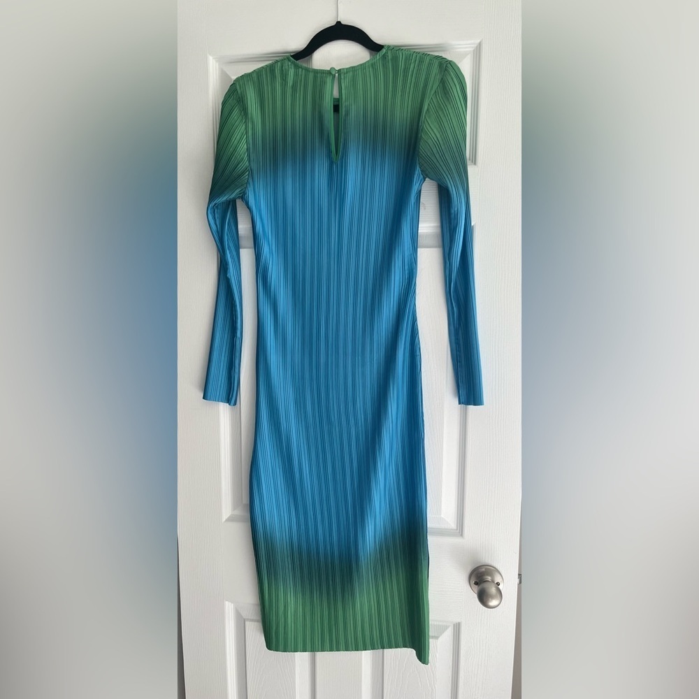 Free People x Arthur Apparel Box Pleat Midi Dress, Size 4 - Picture 6 of 8
